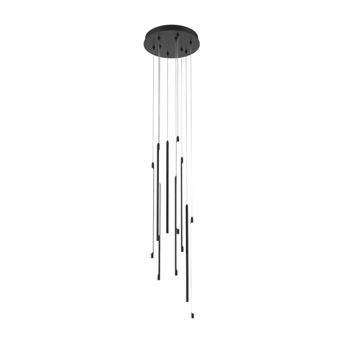 9 colgantes de aluminio negro 35cm Light stick - Maytoni