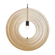 Lampada a sospensione modulare in compensato e metallo nero 60 cm Roots - Maytoni