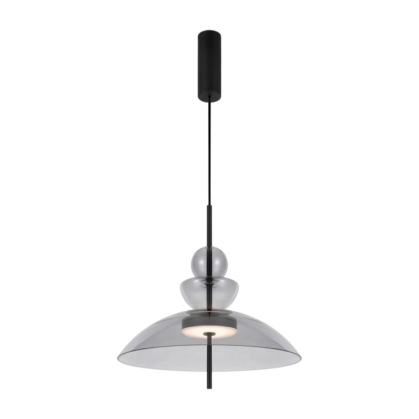 Bangkok Colgante de metal negro y cristal de 40 cm - Maytoni