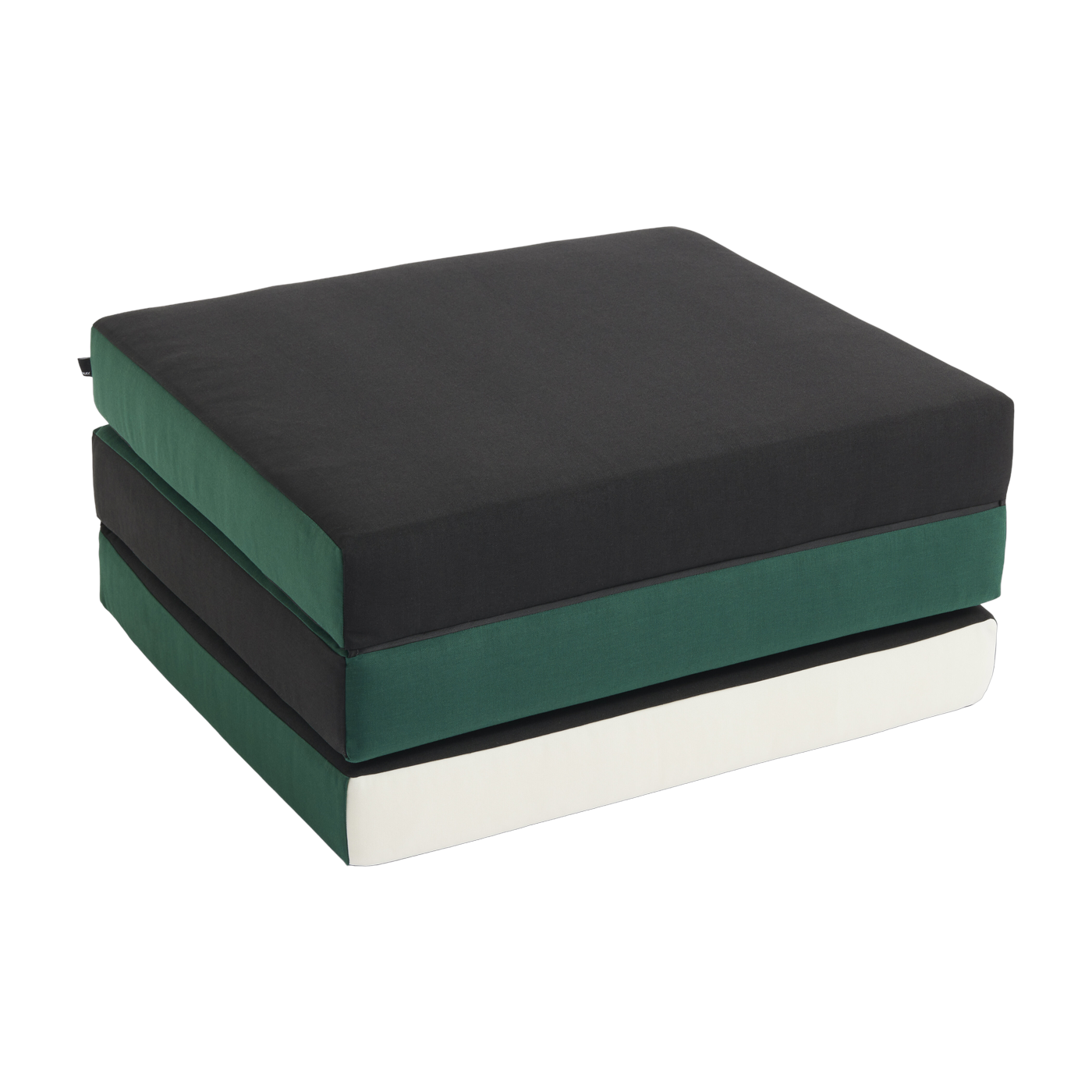 Matelas pliable rembourré en tissus vert 3 Fold - Hay