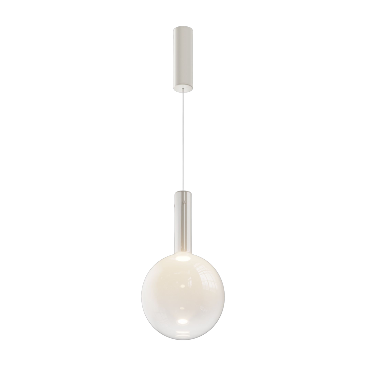 Colgante globo de cristal blanco 25cm Nebula - Maytoni
