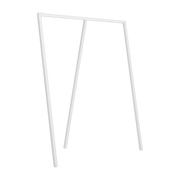 Soporte de tres postes de acero blanco 130cm Loop Stand Wardrobe - Hay