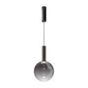 Nebula 25cm black glass globe pendant - Maytoni