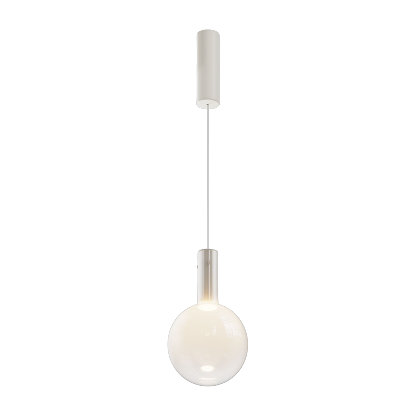 Colgante globo de cristal blanco 20cm Nebula - Maytoni