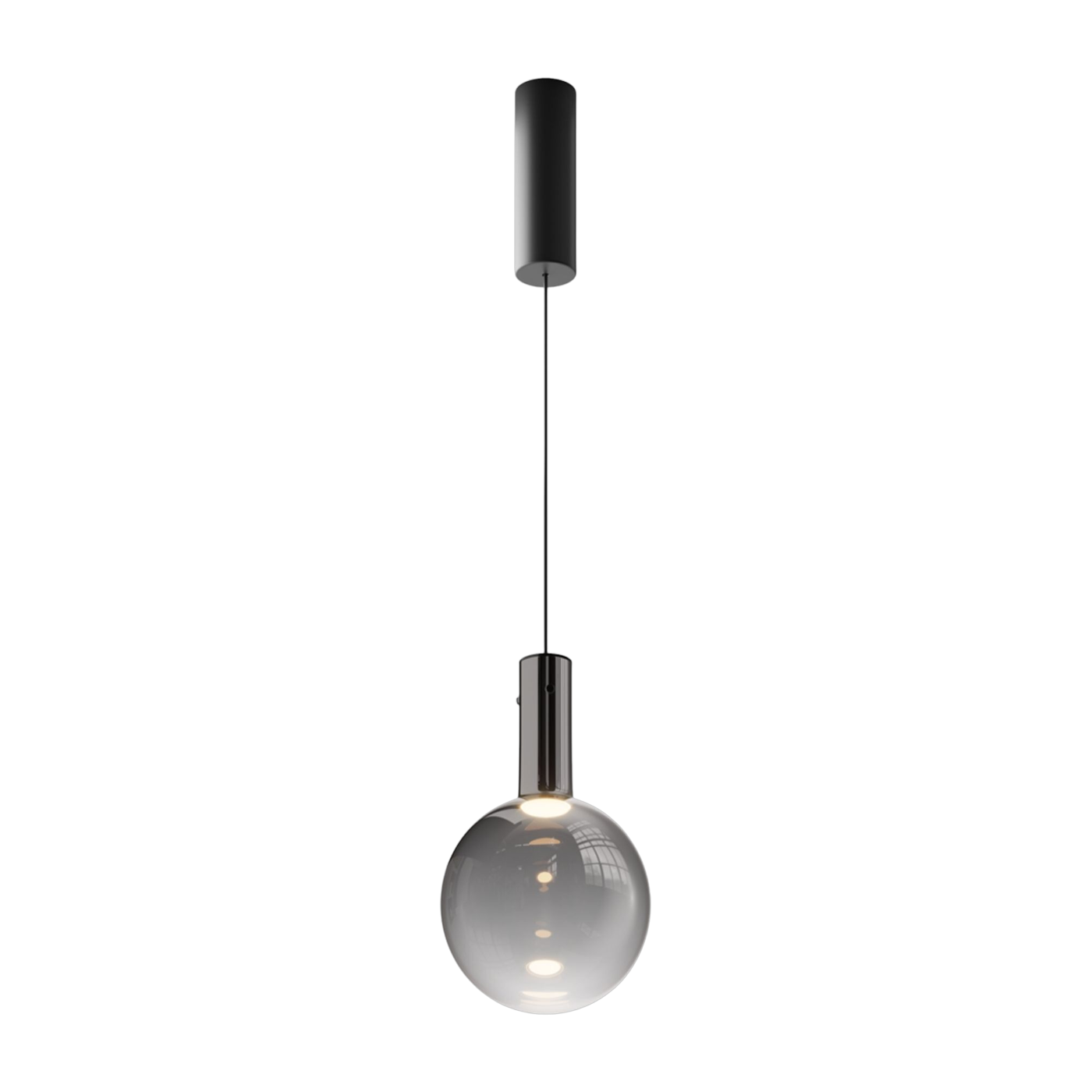 Colgante globo de cristal negro 20cm Nebula - Maytoni