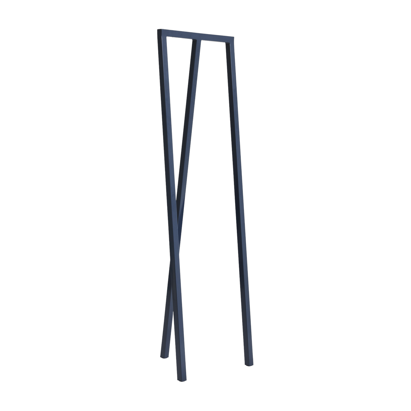 Portant à trois piliers en acier bleu 39cm Loop Stand Wardrobe - Hay