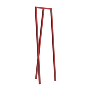 Appendiabiti a tre pilastri in acciaio rosso 39cm Loop Stand Wardrobe - Hay