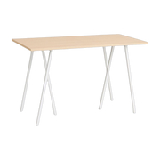 Mesa alta de roble blanco y acero 160cm Loop Stand - Hay
