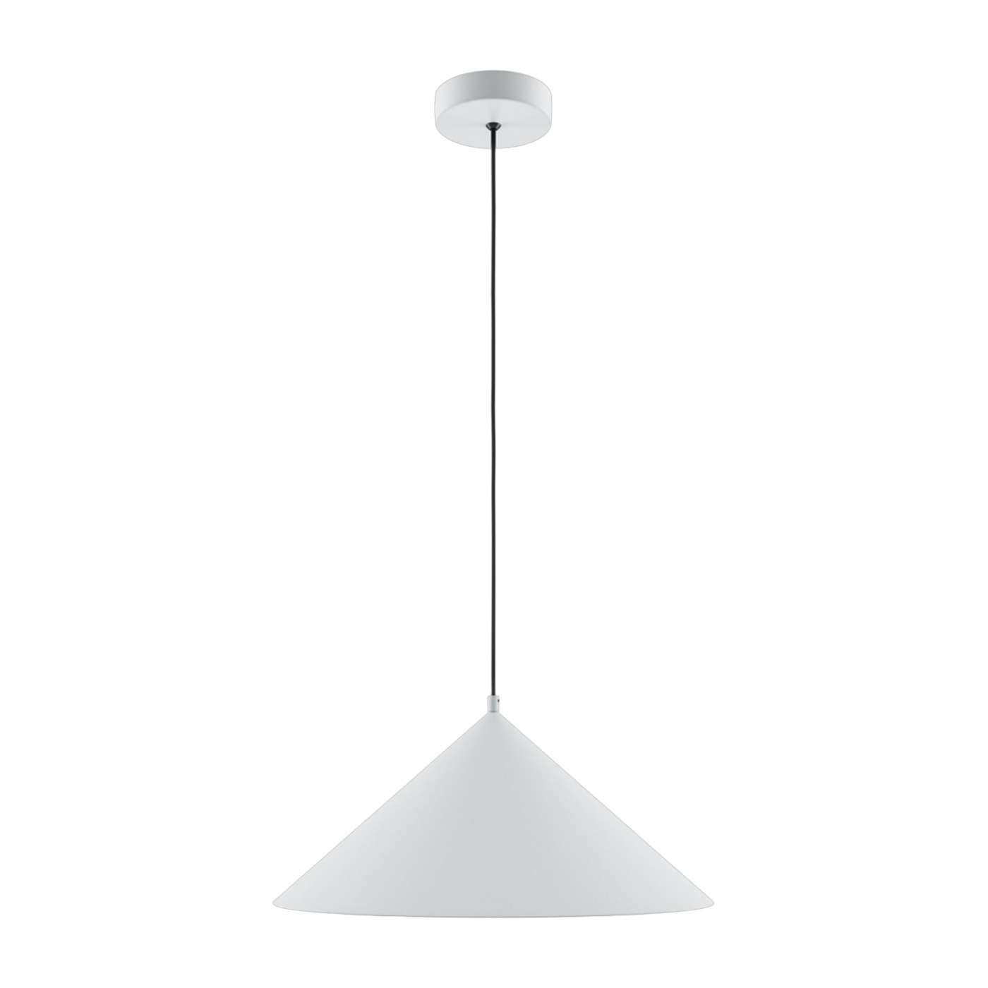 Lámpara colgante triangular de metal blanco 35cm Basic colors - Maytoni