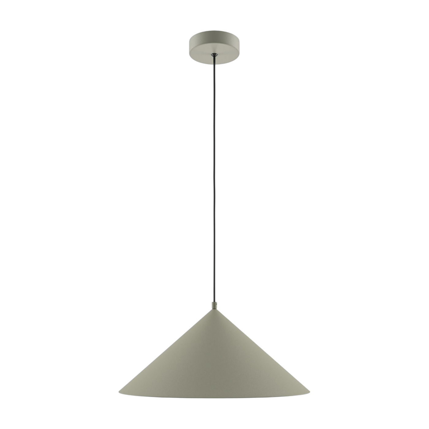 Lámpara colgante triangular de metal gris 35cm Basic colors - Maytoni
