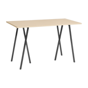 Tavolo alto in rovere nero e acciaio 160cm Loop Stand - Hay
