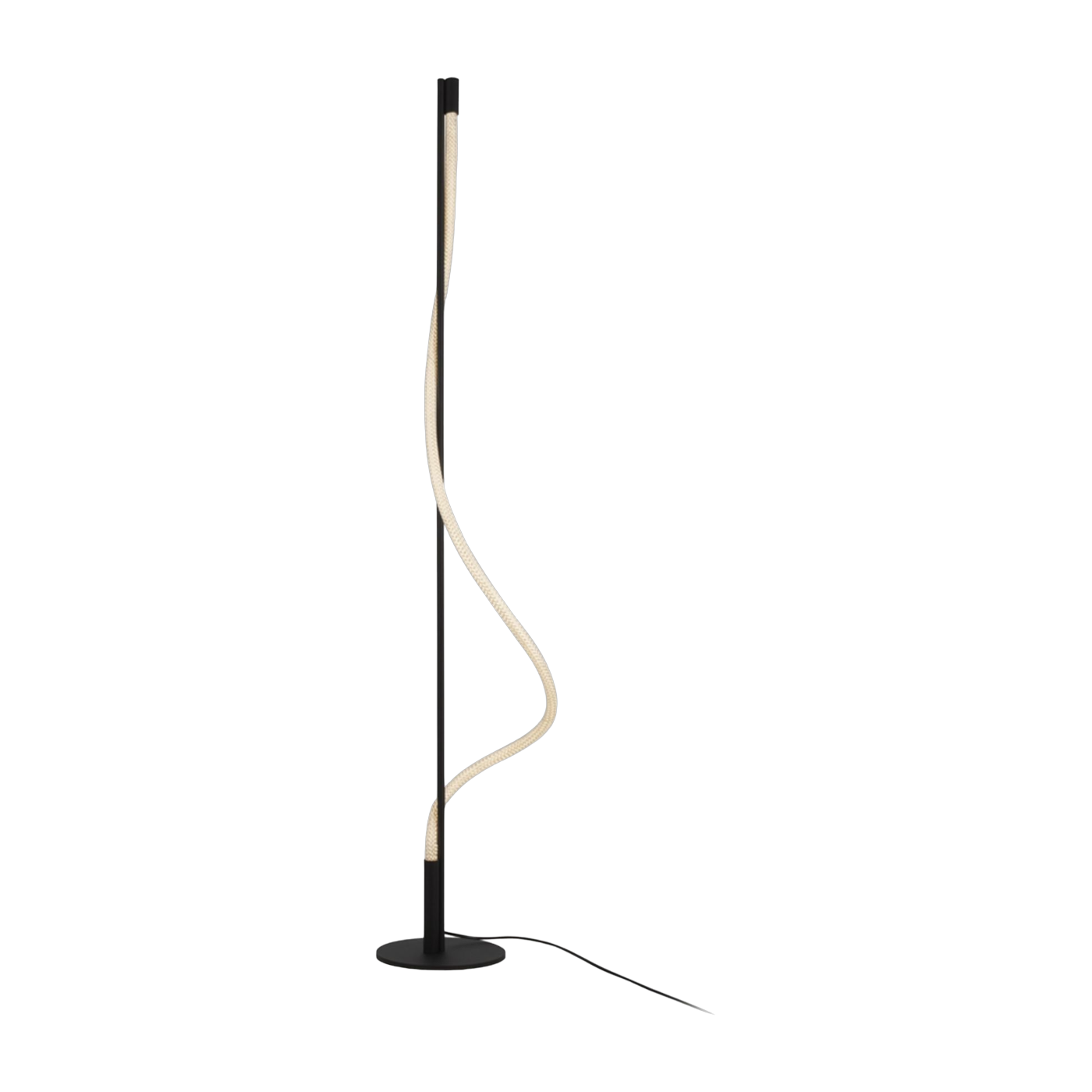 Lámpara de pie de aluminio negro 150cm Tau - Maytoni