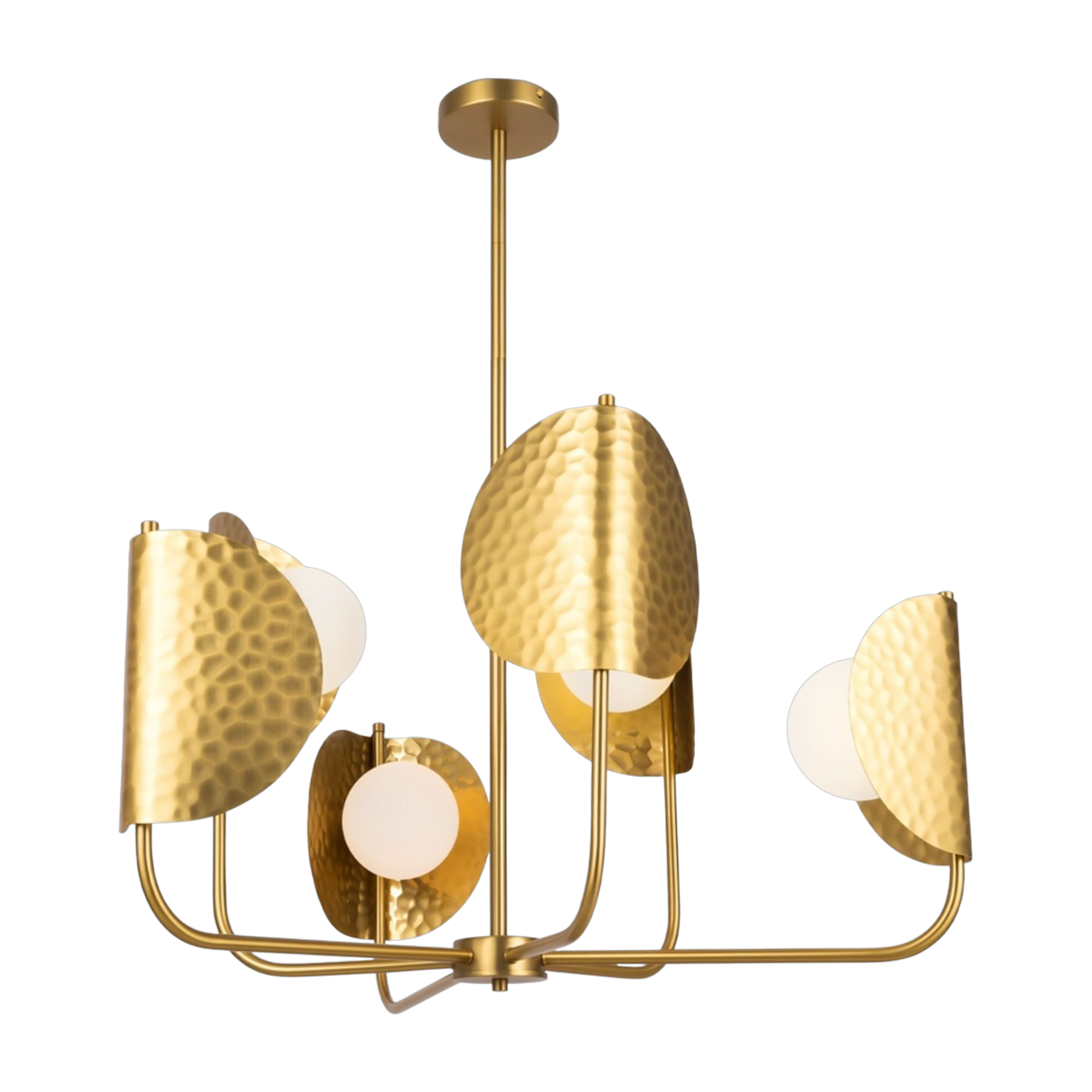 Lámpara colgante Tropic 6 globes con accesorios de metal de latón 75cm - Maytoni