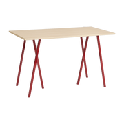 Red oak and steel high table 160cm Loop Stand - Hay