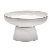 Off-white stoneware pedestal soup plate 31cm La Mère - Serax