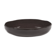Dark brown glazed stoneware serving bowl 31. 5cm La Mère - Serax