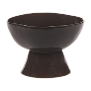 Stoneware footed bowl dark brown 20, 5x14, 5cm La Mère - Serax