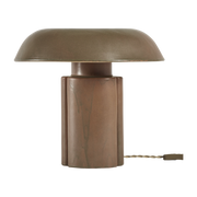 Brown stoneware table lamp 31x35cm Oliver - Serax