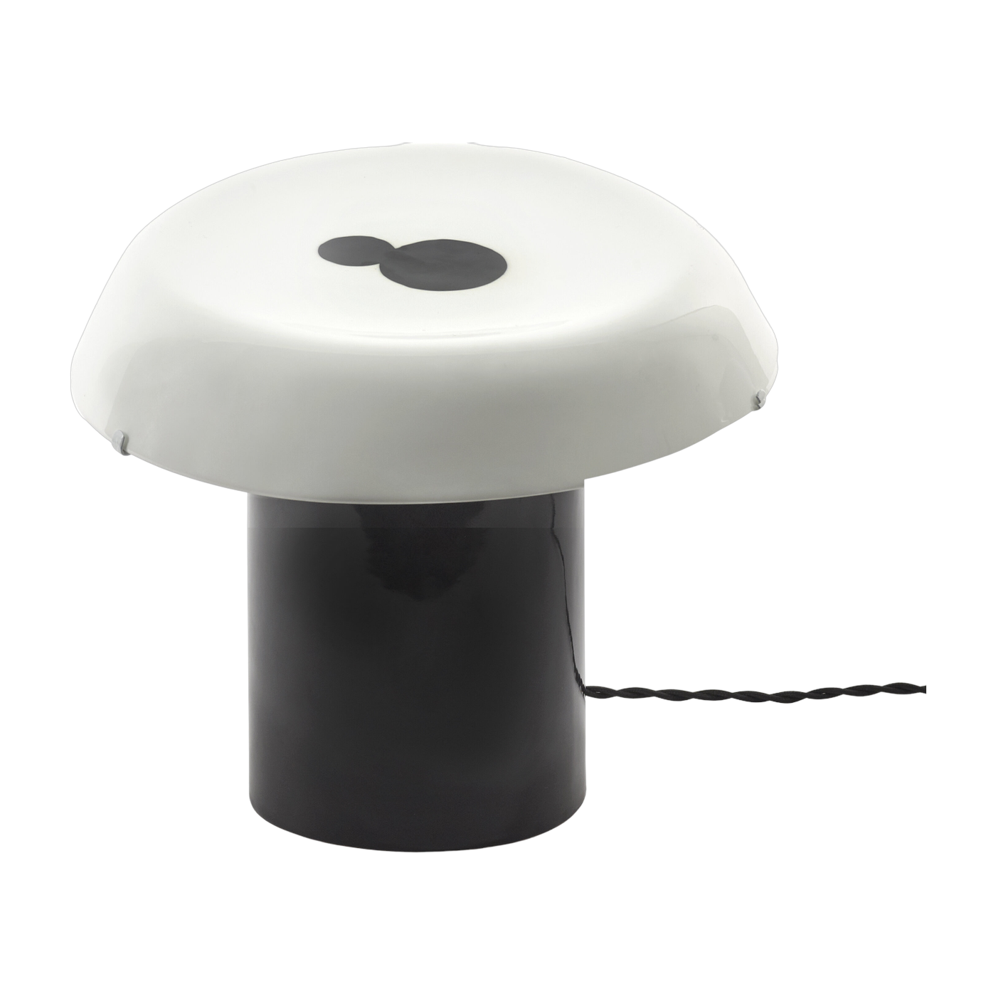 Lampe de table en grès vitré blanc et noir 27x22,5cm Celine N°1 - Serax