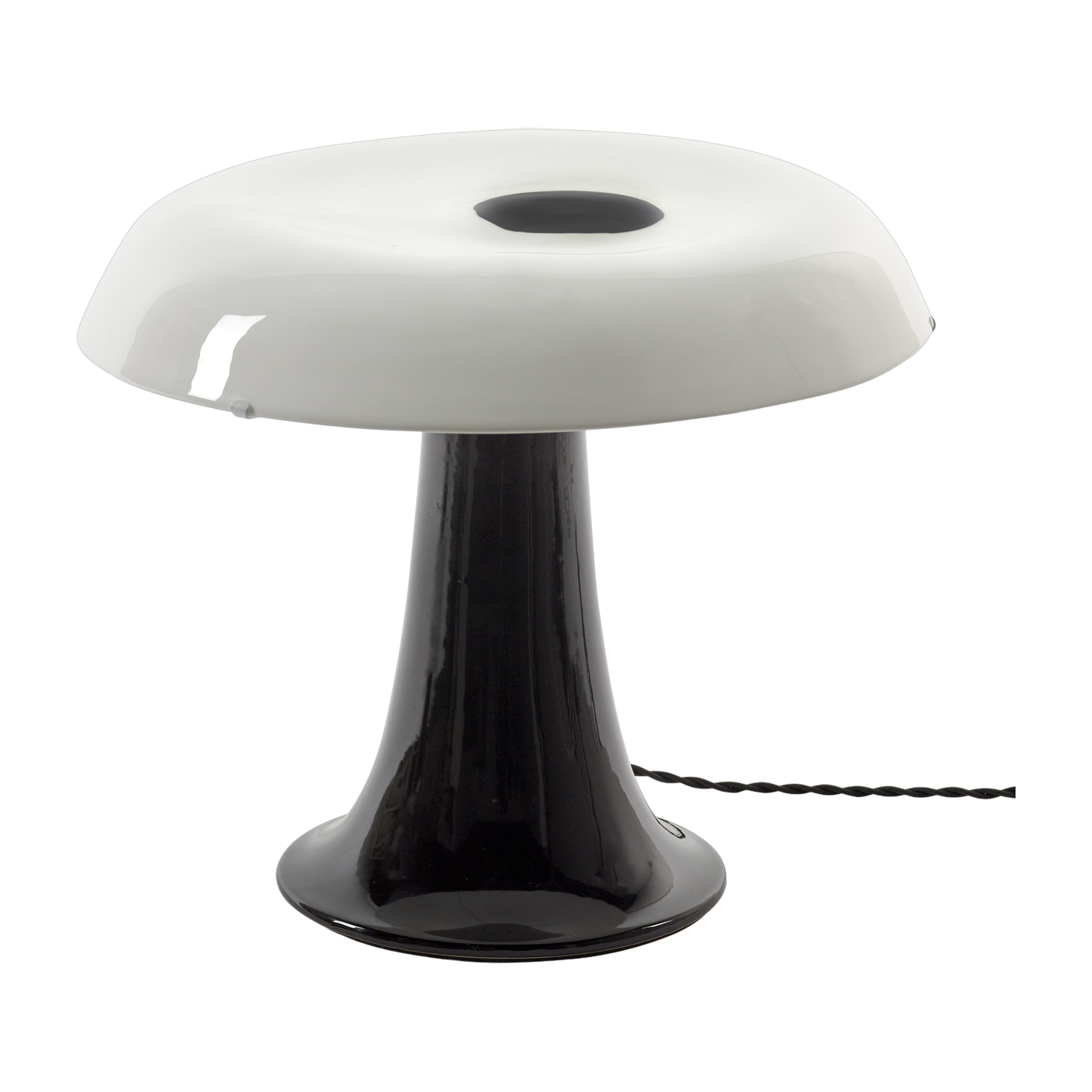 Lampe de table en grès vitré blanc et noir 27x35cm Celine N°3 - Serax