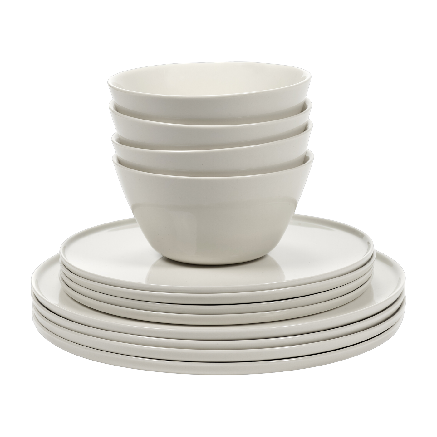 Cena 12 piece ivory porcelain dinnerware set - Serax