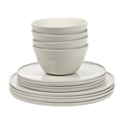 Cena 12 piece ivory porcelain dinnerware set - Serax