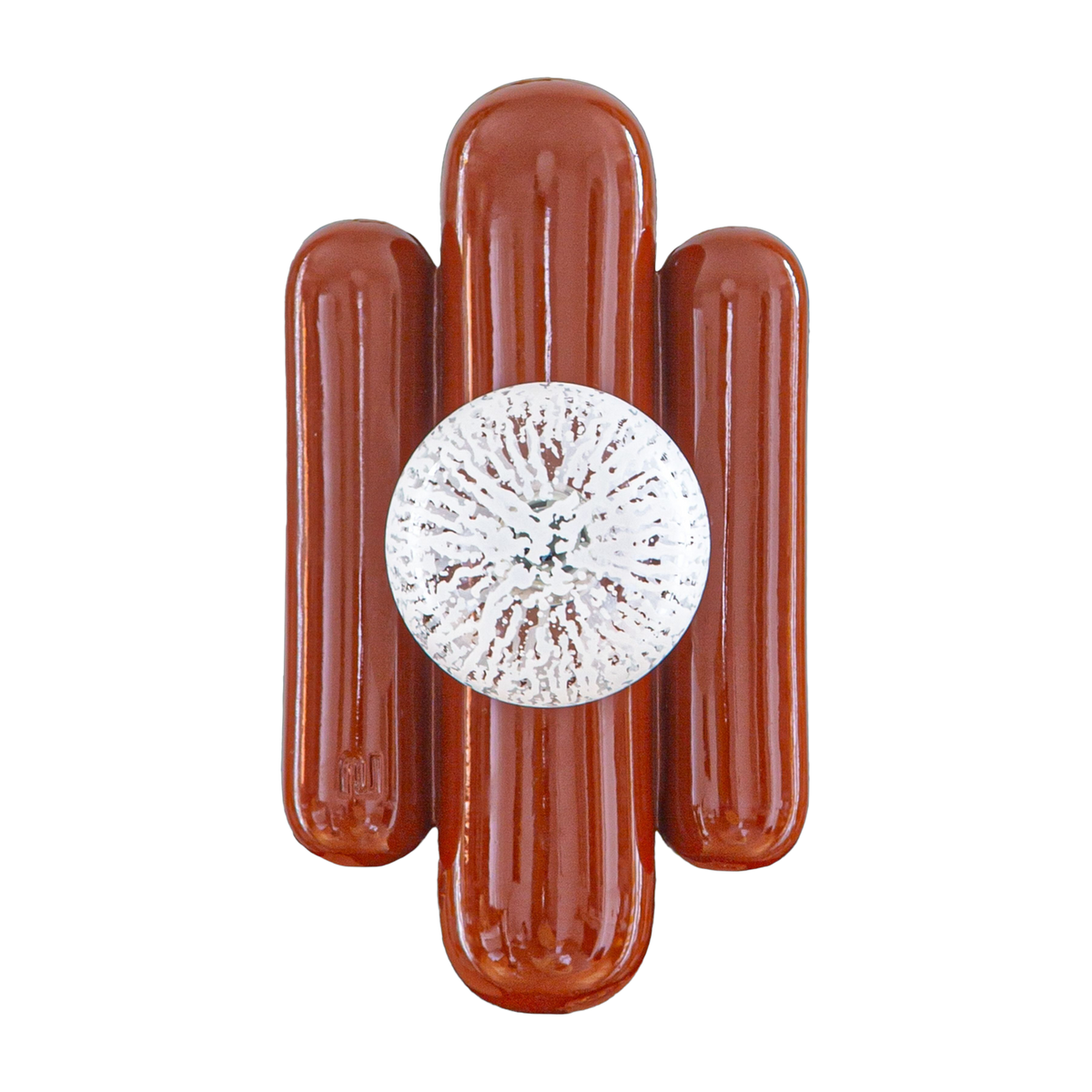 Madeleine terracotta ceramic wall sconce and speckled globe - Cosin Paris