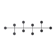 Zinc coat rack 78. 8cm Afteroom - Audo