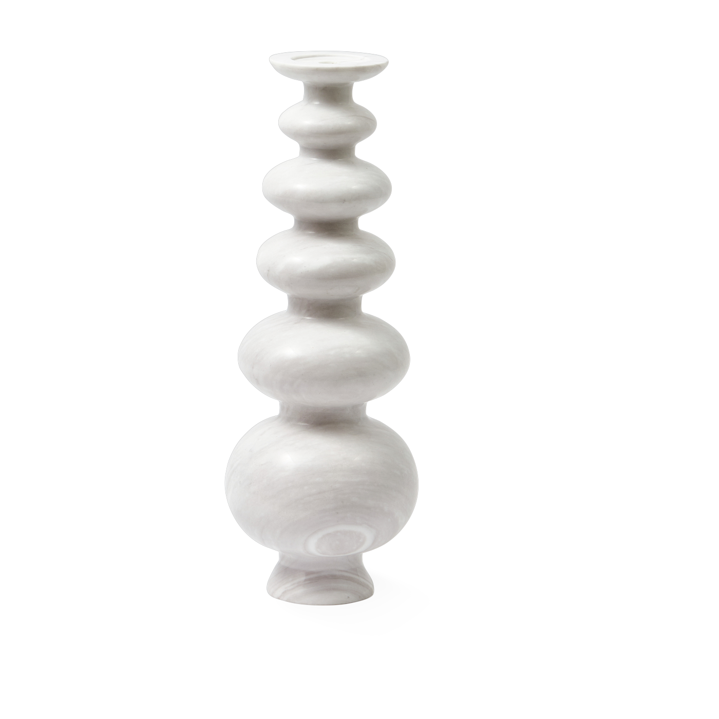 Heritage candleholder in white marbre - Pols potten