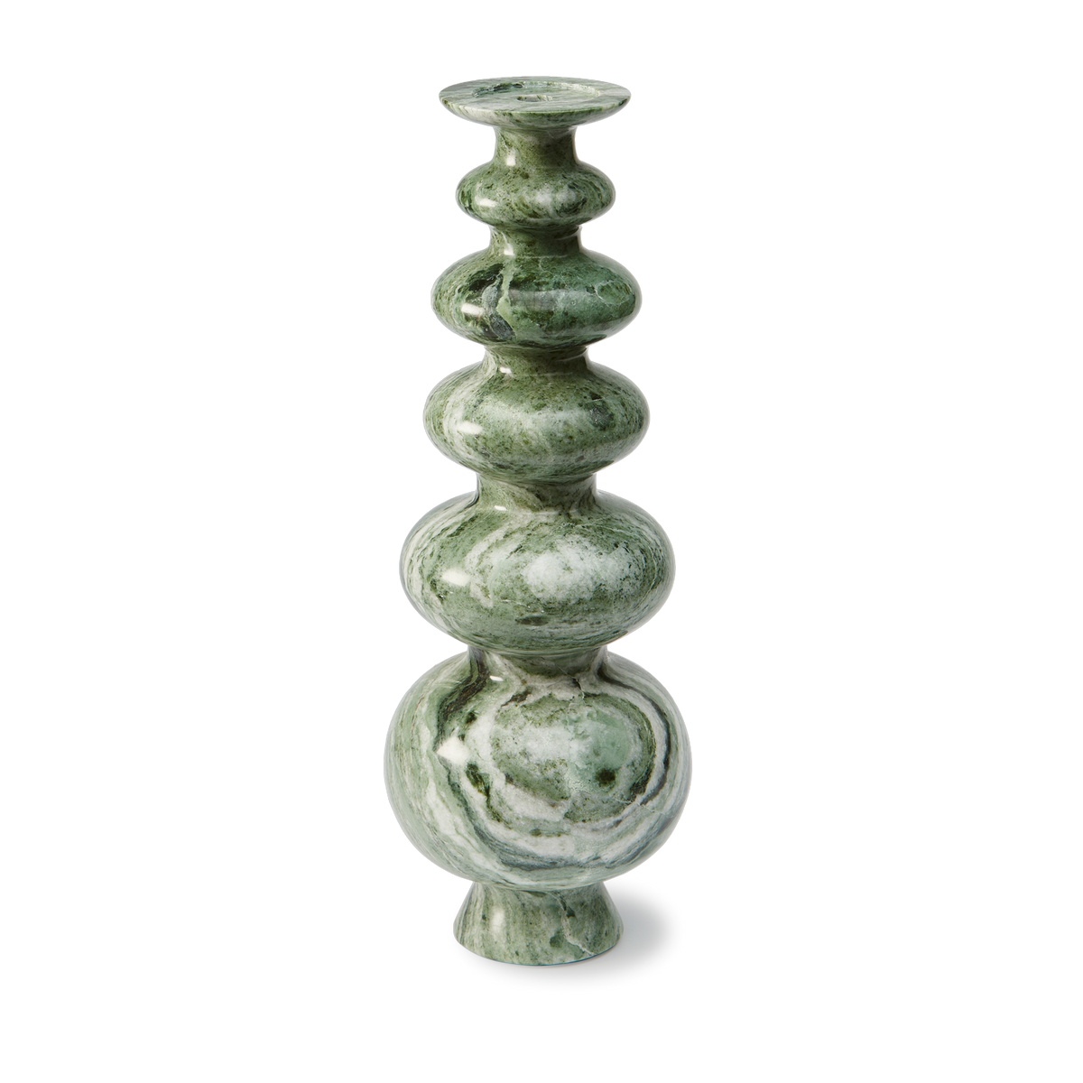 Herritage candlestick in green marbre - Pols potten