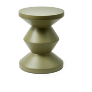 Outdoor-Hocker aus Fiberglas oliv Zig Zag -. Pols potten