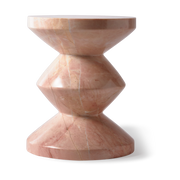Taburete en rosa marbre Zig Zag - Pols potten