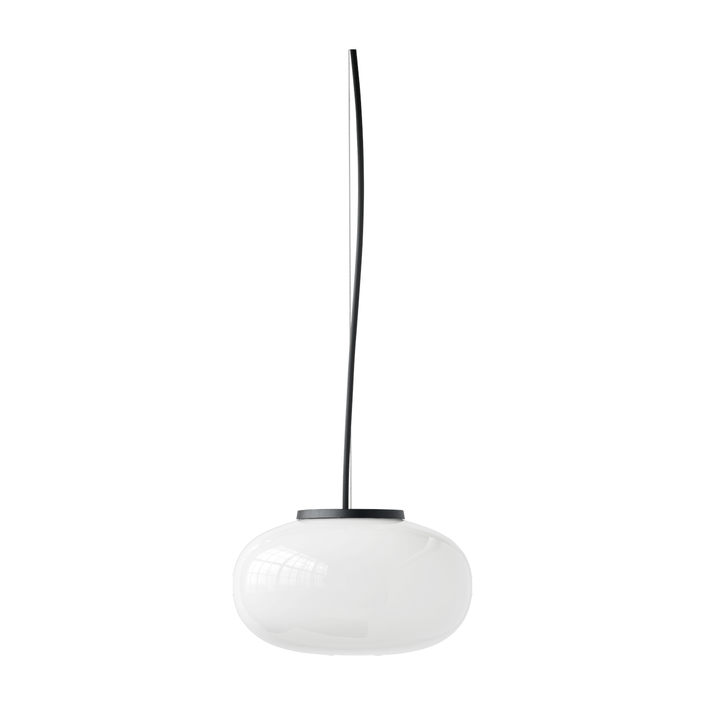 Suspension led en verre opal blanc 23cm Karl-Johan - New Works