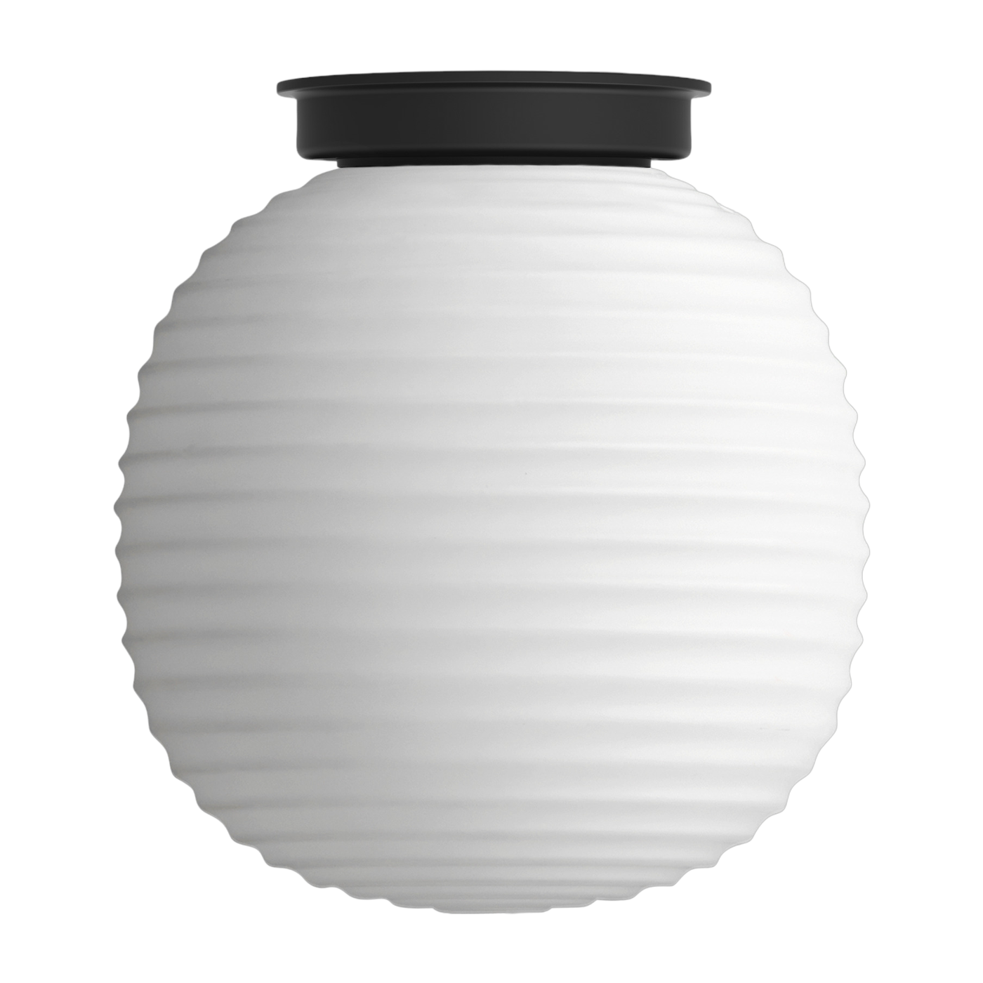 Plafonnier en verre opal blanc 20cm Lantern - New Works