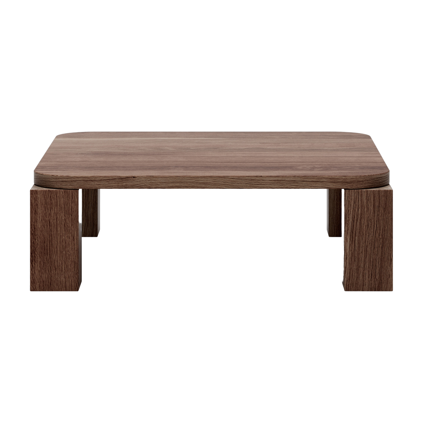 Smoked oak coffee table 82cm Atlas - New Works