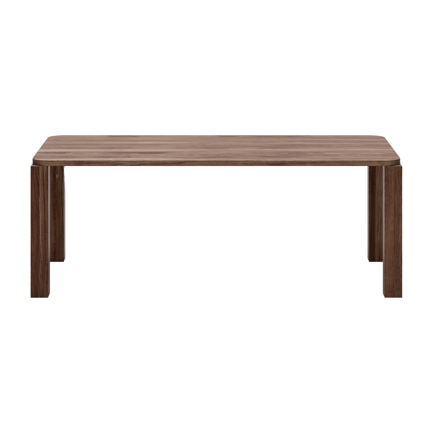 Smoked oak dining table 200x95cm Atlas - New Works