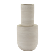 Vase Gres decorativo beige 25x25x5cm Volumes - Serax