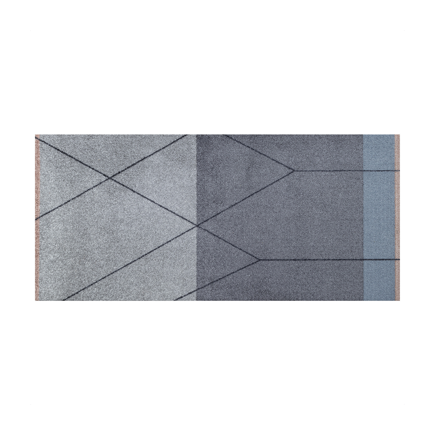 Alfombra de entrada antracita 70 x 150 cm Linea - Mette Dittmer
