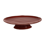 Assiette sur pied en grès rouge vénitien 30,5x6cm La Mère - Serax