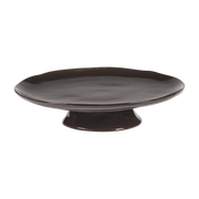 Assiette sur pied en grès marron ébène 30,5x6cm La Mère - Serax