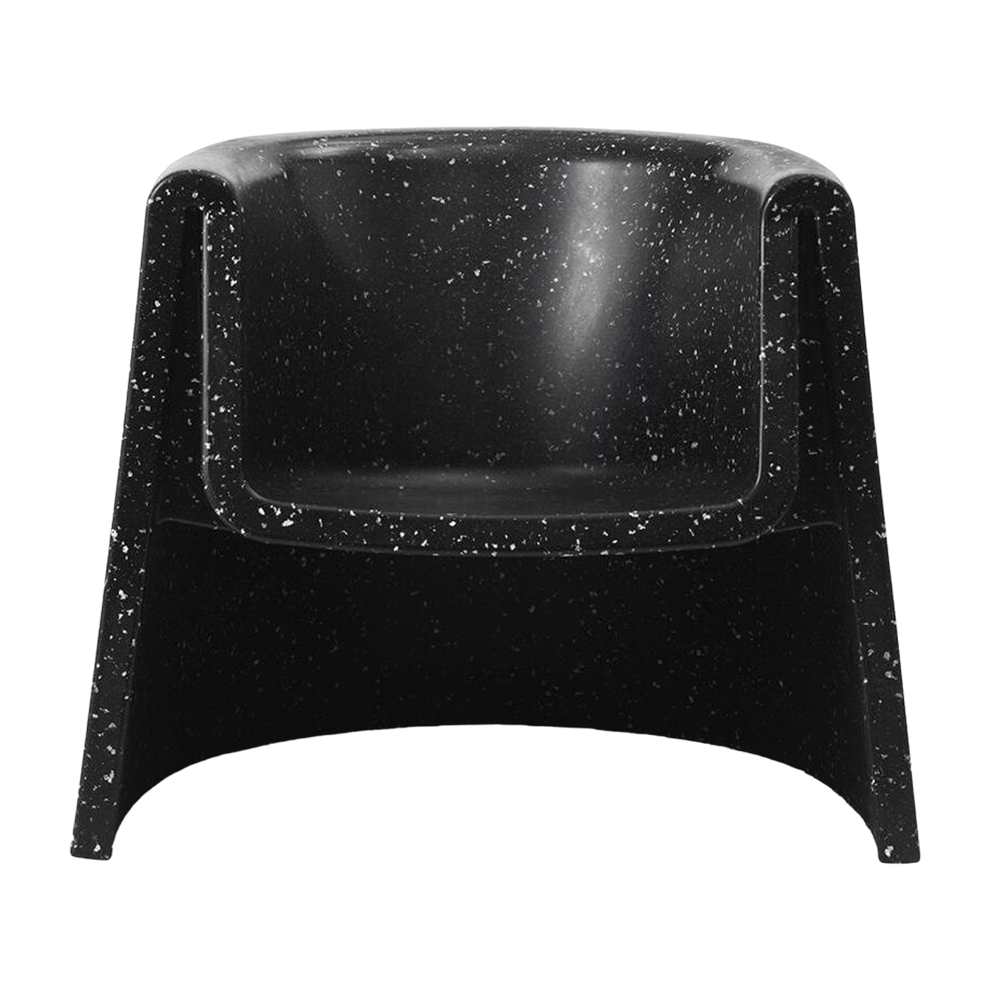 Fauteuil en plastique recyclé noir Bit - Normann Copenhagen