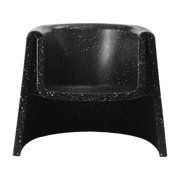 Bit Poltrona in plastica riciclata nera - Normann Copenhagen