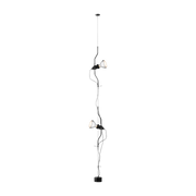 Lampada da terra design nera 2 lampadine Parentesi dimmer - Flos