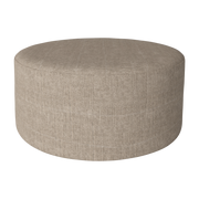 Pouf in lino e cotone a tessitura piatta sabbia 90x40cm Zyl - Bolia