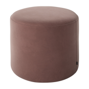 Puff de terciopelo rosa claro 50x37cm - Bolia