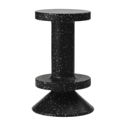 Bit Taburete de bar de plástico reciclado negro 65cm - Normann Copenhagen