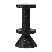 Black recycled plastic bar stool 75cm Bit - Normann Copenhagen