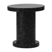 Table d'appoint ronde en plastique recyclé noir 50x55cm Bit - Normann Copenhagen