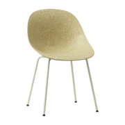 Chaise recyclable en chanvre et acier crème Mat - Normann Copenhagen