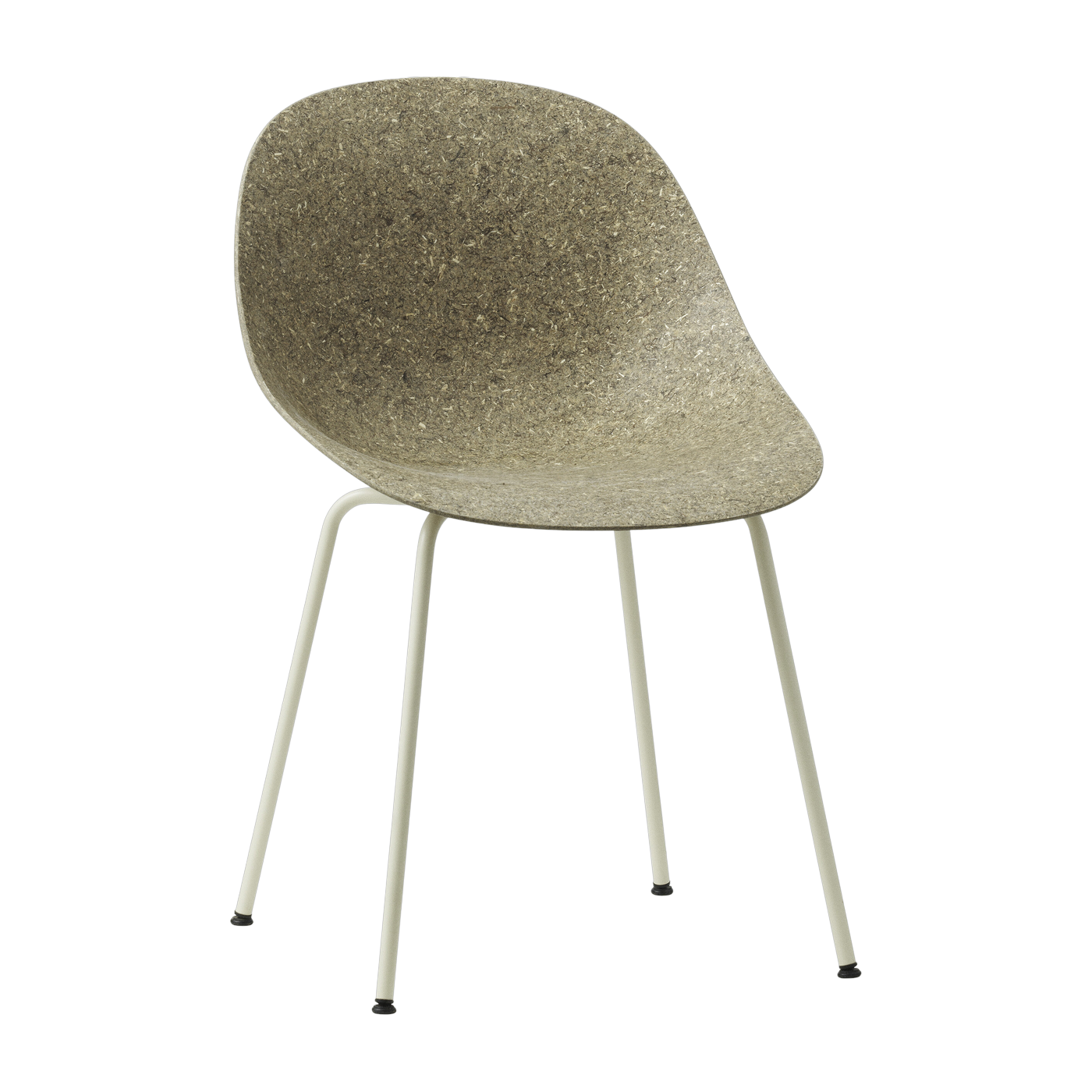 كرسي قابل لإعادة التدوير من الطحالب والفولاذ الكريمي Mat - Normann Copenhagen